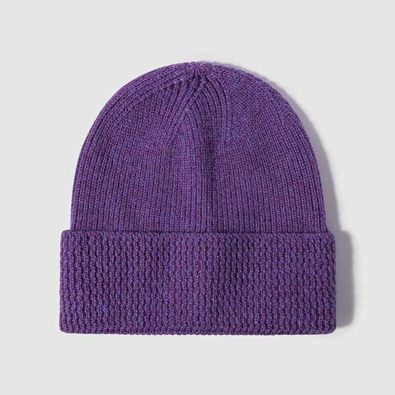 H00017 Hata Cniotáilte Jacquard Cuffed Cashmere do Dhaoine Fásta