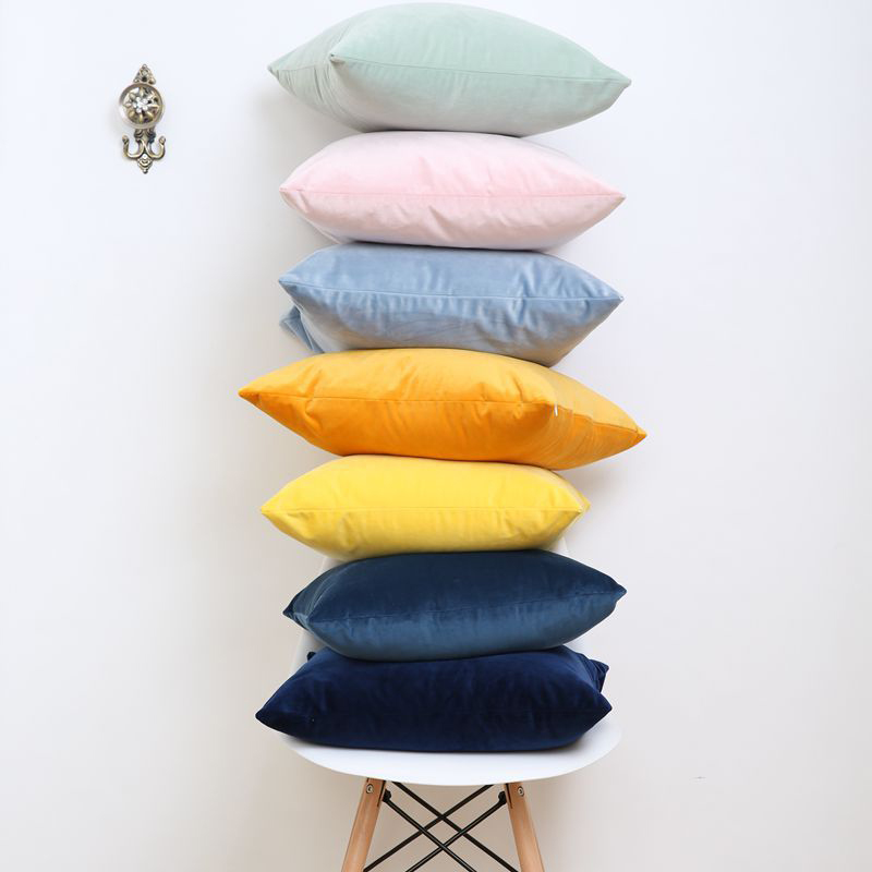 SM-B0012 Cás Pillow Velvet Simplí Agus Than Fabraic Tolg Velvet Ollainnis